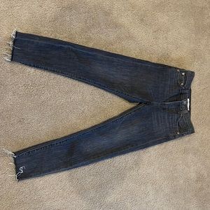 Levi wedgie skinny light black (dark grey) button down jeans